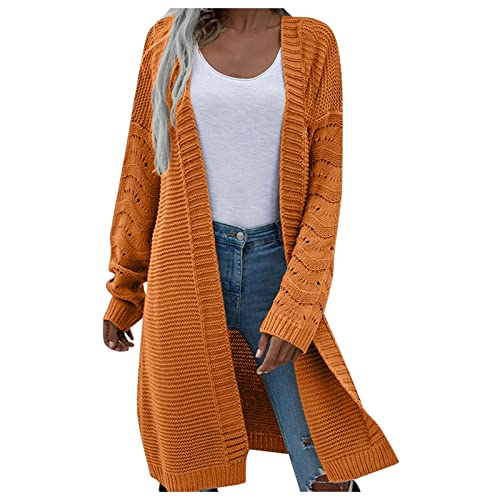 Women's Cardigans Women's Cardigan Mid Length Style Cardigan Sweater Coat Autumn August Silk Women S Sweaters Yellow