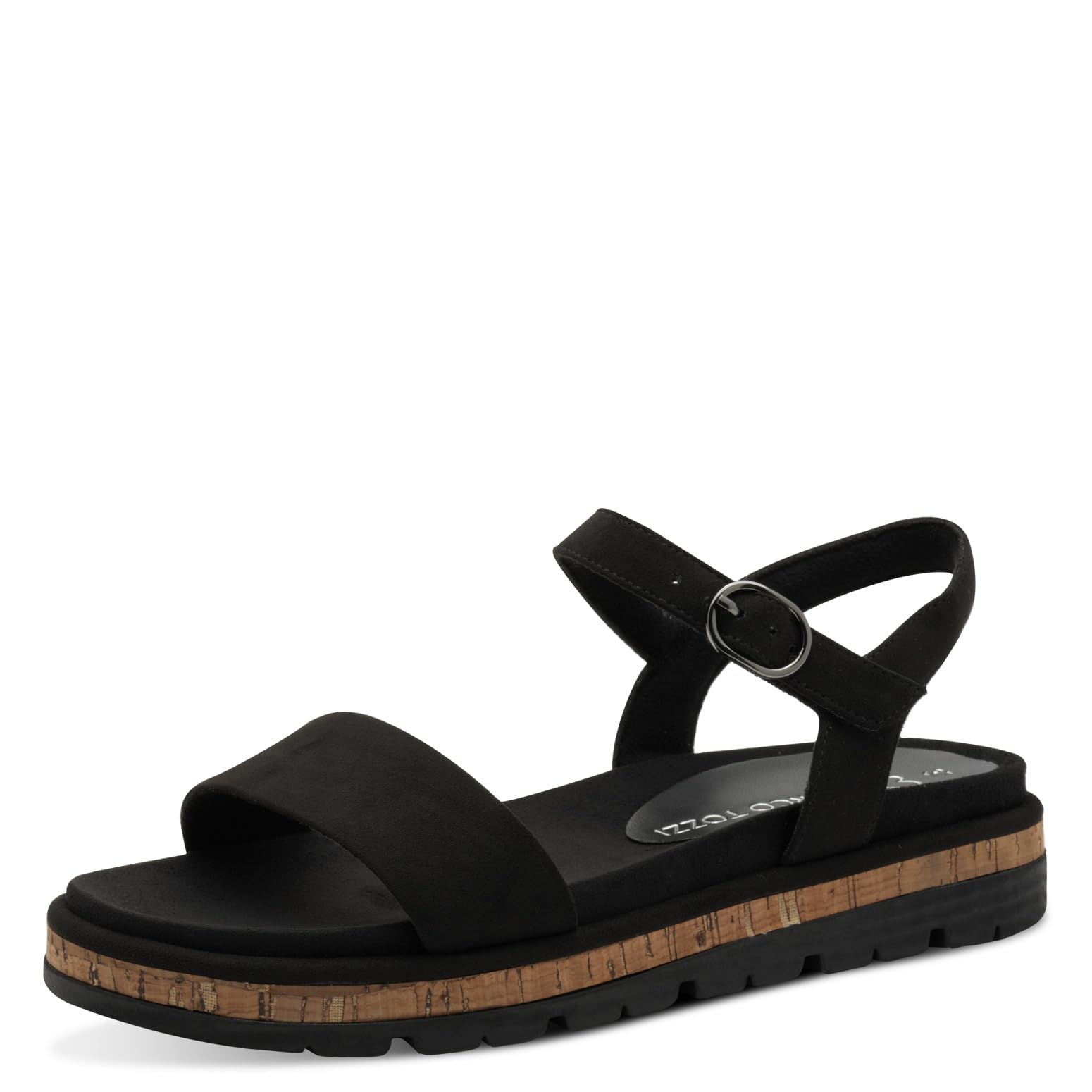 MARCO TOZZI Women's 2-28404-44 Sandals, Black, 5 UK