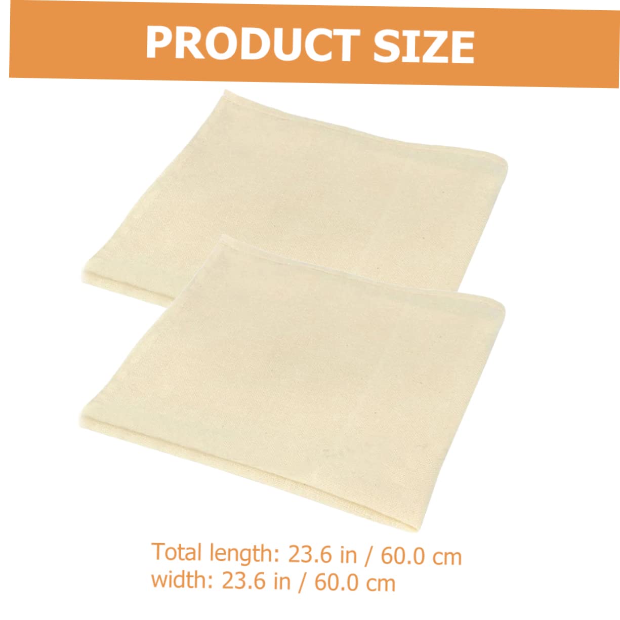NAMOARLY 2pcs Reusable Cheesecloths Unbleached Strainers for Cheese Making Cooking and Canning Premium Cloth for Wine Brewing Poaching and Marinating Poultry