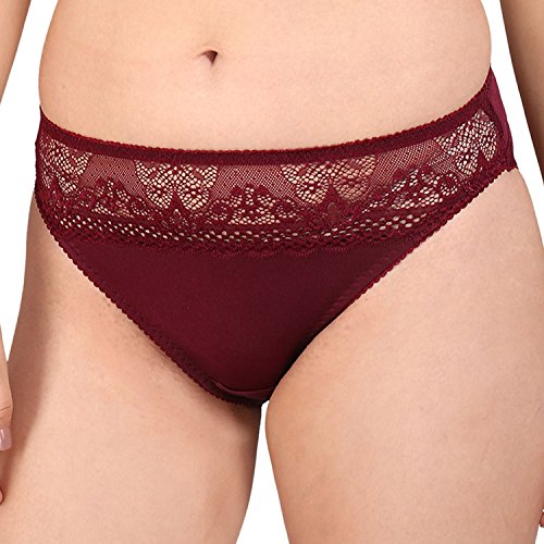 Image of Bralux Women's Lazari Wine Color Panty (Wine XL)