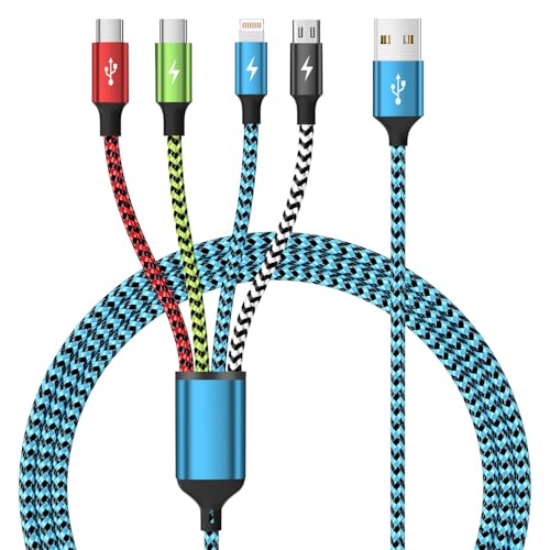 4 in 1 Dual Type C Multi Charging Cable, Charging Cord for Multiple Devices