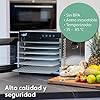 Vita5 Deshidratador de Alimentos con 6 Bandejas de Acero Inoxidable - Deshidratador con Temperatura Regulable 35-75°C - Deshidratadoras de Carne, Setas y Fruta con Timer 24h – 650W Desidratadoras #5