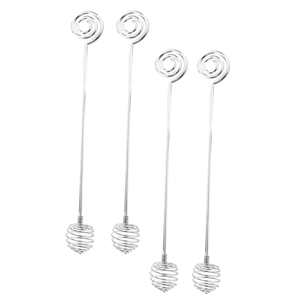 Ciieeo 4Pcs Stainless Steel Honey Dipper Wands Household Honey Stirring Rods for Jam Mixing for and Parties Lightweight and Portable Design