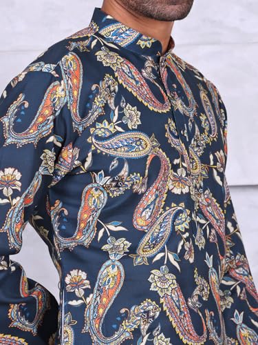 Image of MANQ Men Ethnic Motif Kurta - Occasion Outfit