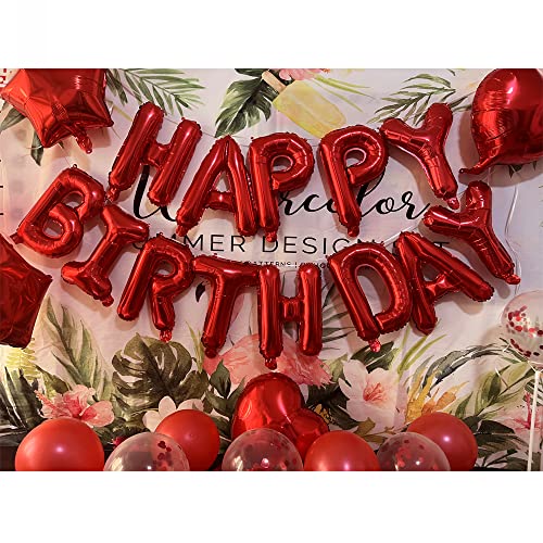 Image of Sweet 26th Birthday Decorations Party Supplies,Red Number 26 Balloons,26th Foil Mylar Balloons Latex Balloon Decoration,Great 26th Birthday for Girls,Women,Men,Photo Props