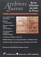 Archives Juives N46/1: La Denonciation Des Juifs Sous l'Occupation 2251694366 Book Cover