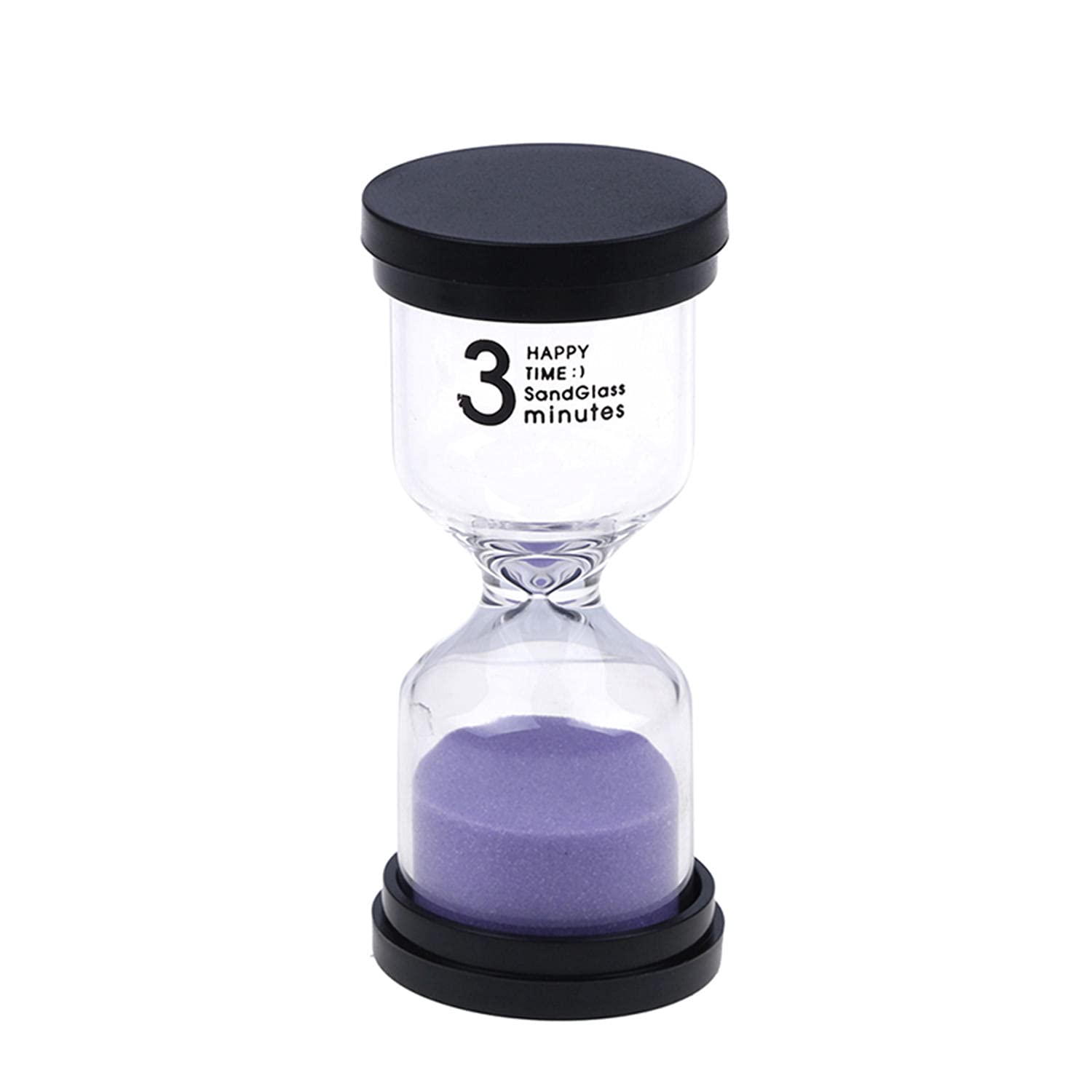 Sand Timer,Sandglass, 1 szt. 1/3/5/10/15/20/30 minutowy zegar klepsydrowy dla dzieci szczotkujących zęby 7 kolorów ozdoba domowa pulpit mini zegar piaskowy timery(1 Minutes)