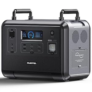 OUKITEL Tragbare Powerstation 1200W, 960Wh Solar Generator mit LiFePO4-Batterie, Mobile Stromerzeuger für Camping, Wohnmobile & Stromausfälle