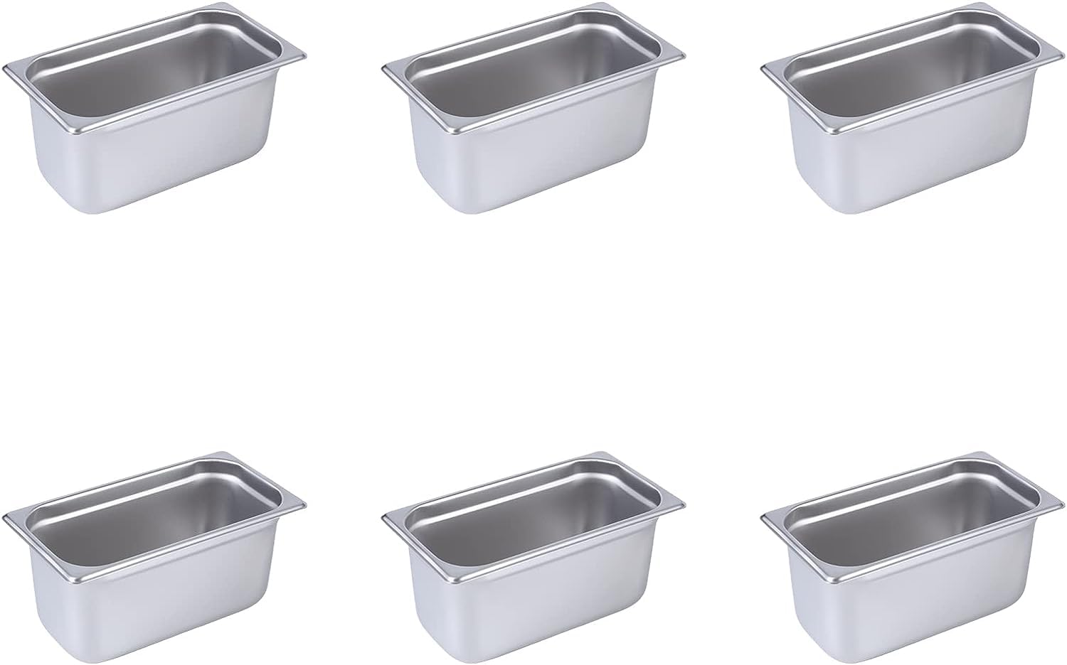 ERUPTA 6 Pack 1 3 Size Steam Table Pan Cover Stainless Steel erupta-6-pack-1-3-size-steam-table-pan-cover-stainless-steel