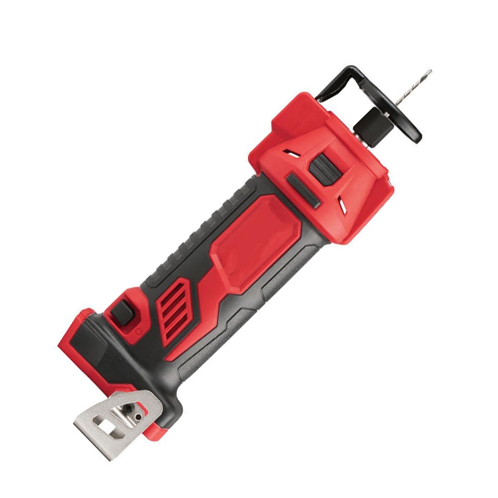 JINYUMT Drywall Cut Out Tool, For Milwaukee 2627-20 M18 18V Compact Cordless Drywall Cut Out Tool (Size:5 x 5 x 4 in) - Bare Tool, Red,black