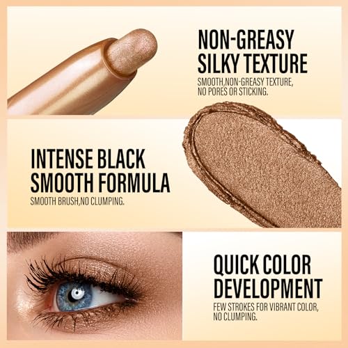 6-teiliges Lidschatten-Stick-Set, Creme-Lidschattenstift, Wasserfester Langanhaltender Augen-Make-up-Stift (6 Stück/Set D)