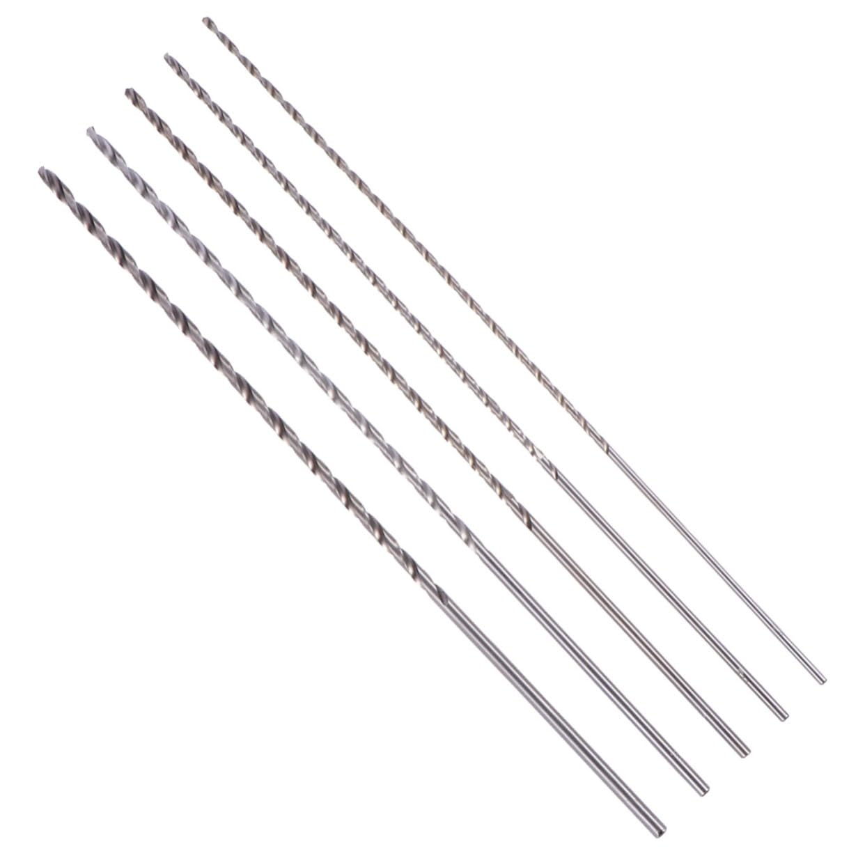 Operitacx 3 Series Juego De Brocas Acero Carburo Bits Perforar Brote De Perforación Brocas Extra Largas Broca Broca De Barrena Silver 5 Piezas X 3
