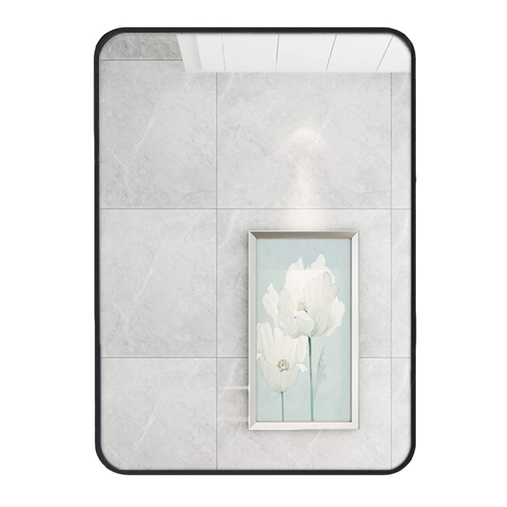Miroir mural rectangle noir MU anti humidité de la vanité grand miroir de salle de bain