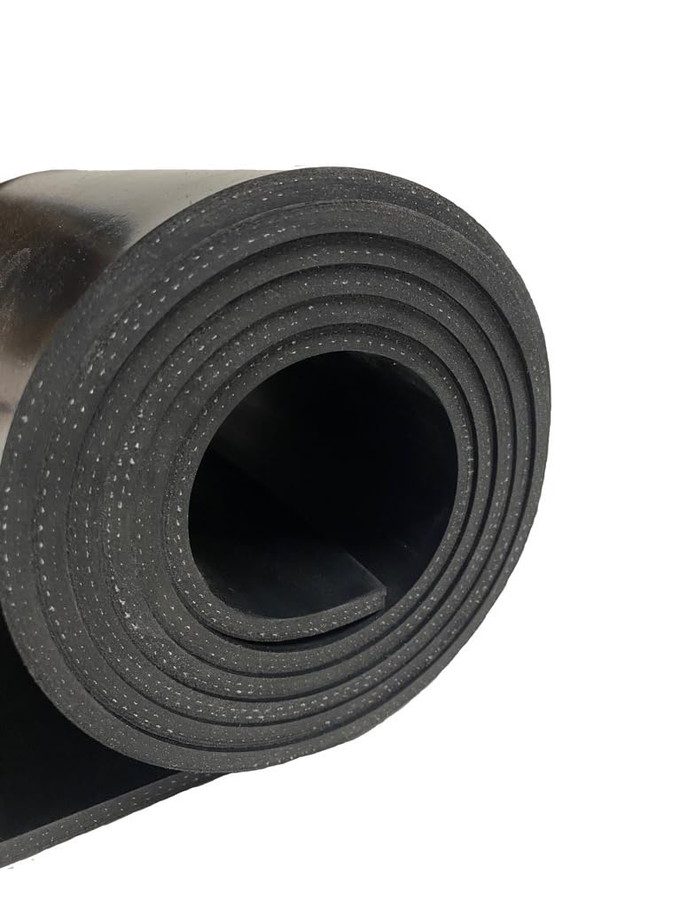 Gummistreifen mit Gewebeeinlage Stärke 10mm viele Größen Schutzmatte Gummidichtung Bodenmatte Unterleger Rüttelplatte Gummimatte Gummiunterlage Industriequalität (2500 x 80 x 10mm)