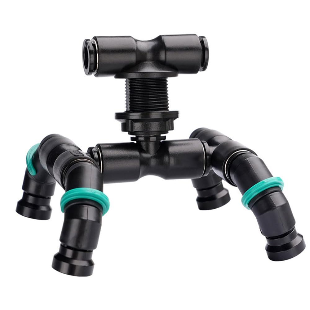 Bdkmms Four Nozzles Reptile Misting Nozzle, 360° Adjustable Terrarium Nozzle 1/4'' Mist Fogger Sprinkler For Aquarium Tank Rainforest