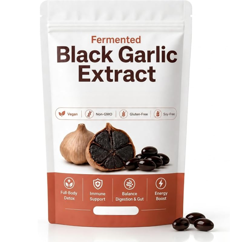 Extracto de ajo negro, apoya la inmunidad, aumenta la energía, equilibra la digestión y el intestino, adecuado para hombres y mujeres.