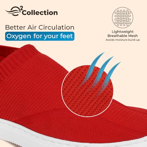 Image of YOHO Men's Freestep Spacious And Casual Slip On Shoes | Comfortable For Long Hours Of Walking | Outperforms Memory Foam | Arch Support Insole