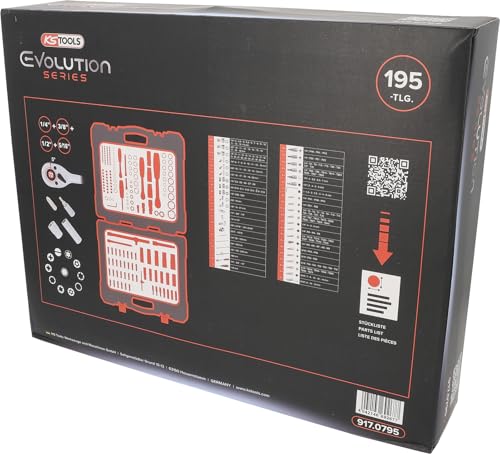 KS Tools 917.0795 Steckschlüssel-Satz, Cr-V, 195-teilig | Evolution Serie – Ansicht 6