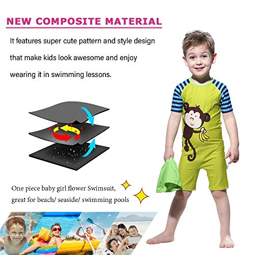 Karrack Boys' Swimsuit One Piece Kids Swimsuit Zipper Swimwear Surfing Suit Upf 50+ Sun Protection Bathing Suits #TOP4