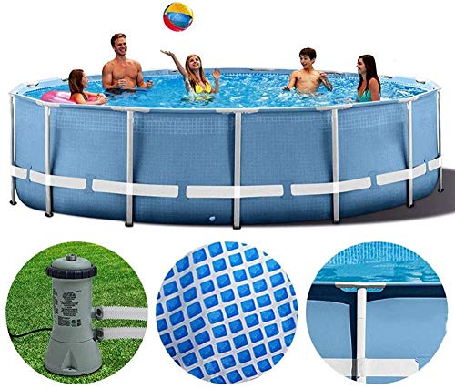 JWCN Rahmen Pool Family Swimmingpool mit Poolabdeckung Hinterhof Swimming Paddling Pool Privater Pool für Kinder und… – Bild 8