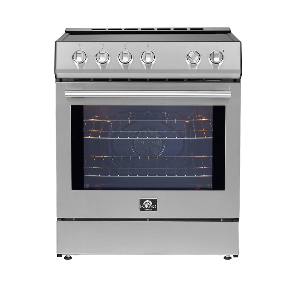 FORNO – Leonardo Espresso 30-inch Slide-In Electric Induction in Stainless-Steel