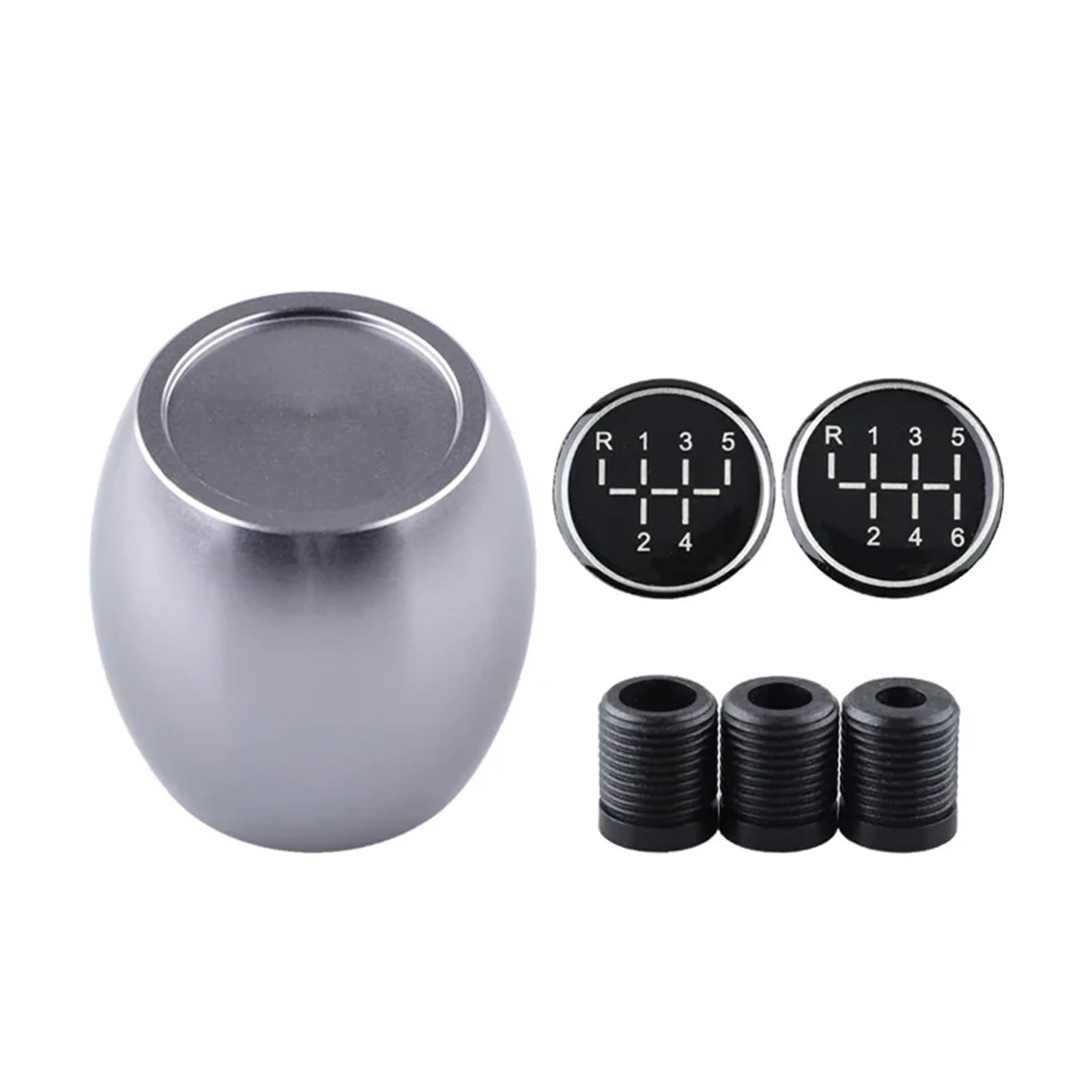 KOEHXJ Shift Gear Knob Cover Car 5/6 Speed Manual Lift Up Reverse Gear Shift Knob Aluminum Gearstick Lever Shifter(B)