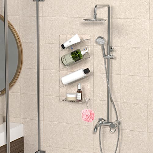 Support mural acrylique transparent haut de gamme pour salle de bain - 7