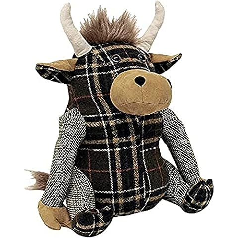 Riva Paoletti Highland Cow Doorstop with Sand Filling Cover