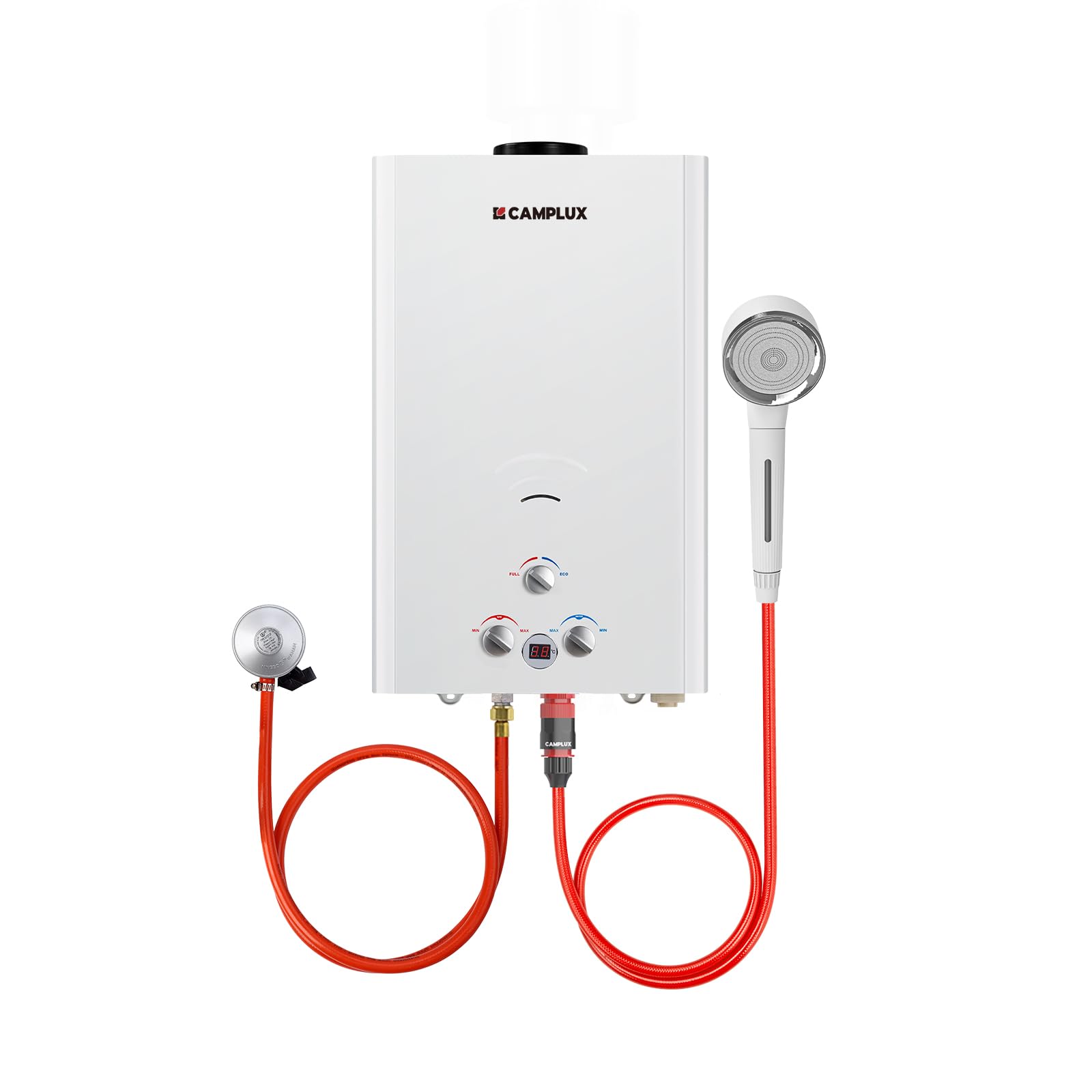 Camplux BW422 Chauffe-eau à Gaz à 16 Litres, Utilisation pour le Camping, les RV, le Lavage du Cheval