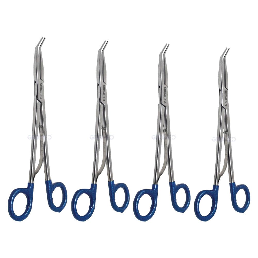 GromedGromed Open Liga Clip Applicator with Silicon Sleeve on Ring Handles - Stainless Steel Laproscopic Instruments - (LT300)