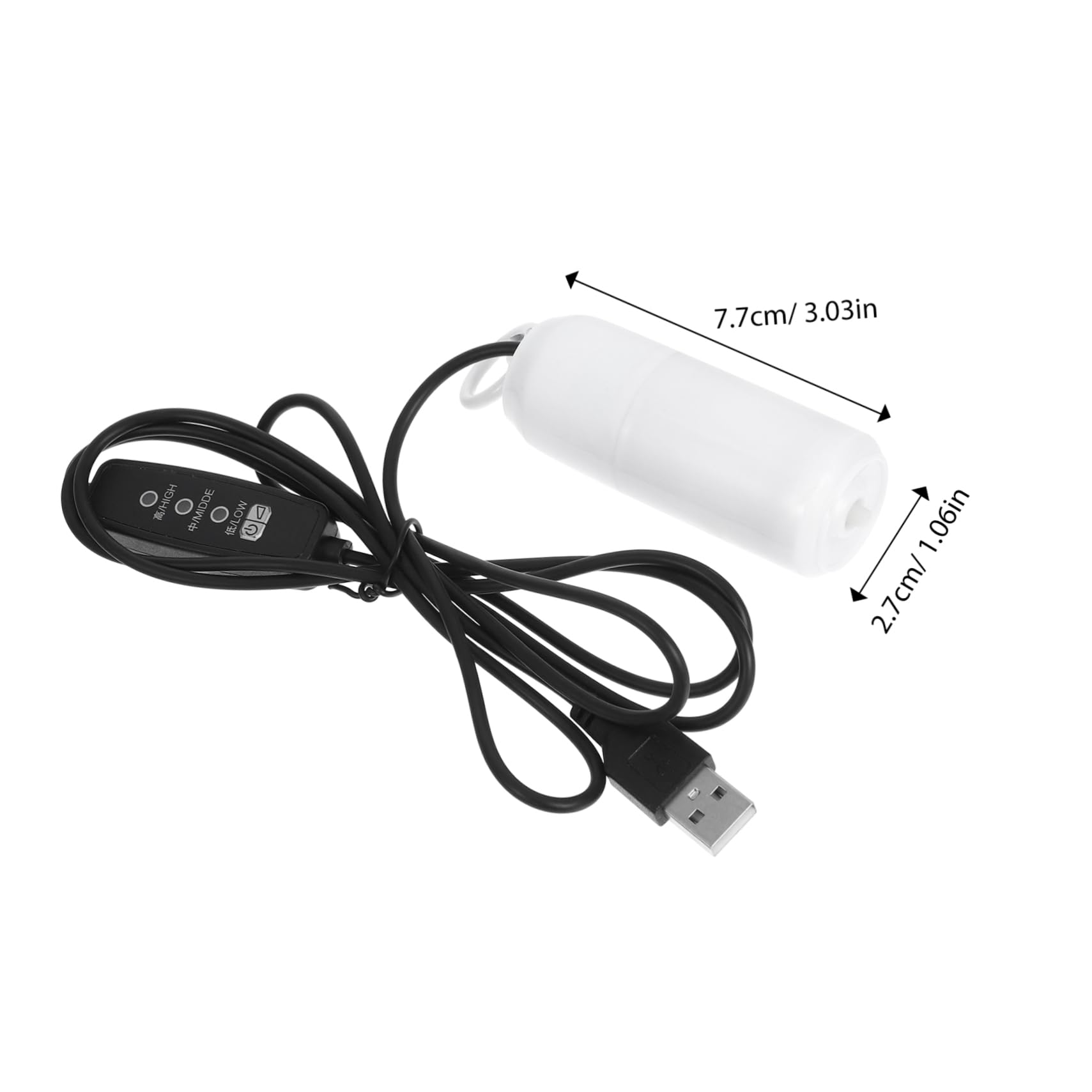 GRIRIW Portable Mini Air Pump for Aquariums Rechargeable Quiet for Fish Tanks Compact and Lightweight Design Ultra Quiet Operation Durable Performance for Travel and Home Use