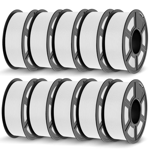 Image of JAYO PETG Filament 1.75mm Bundle 11KG, Strong Toughness PETG 3D Printer Filament, Dimensional Accuracy + /- 0.02 mm, Fits for Most FDM 3D Printers (White)