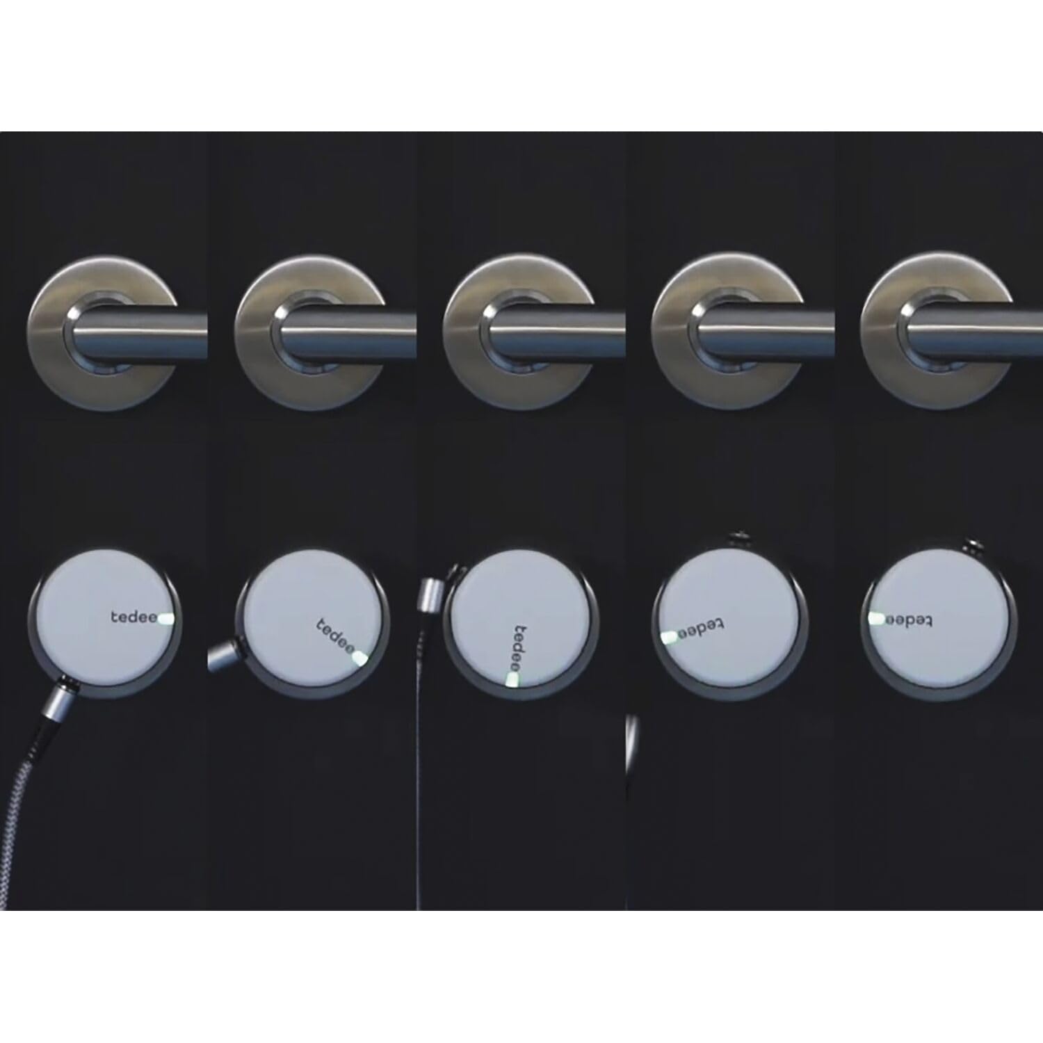 TEDEE Pro kabel do ładowania magnetyczny USB-A/Micro-USB L=2 m nylon szary