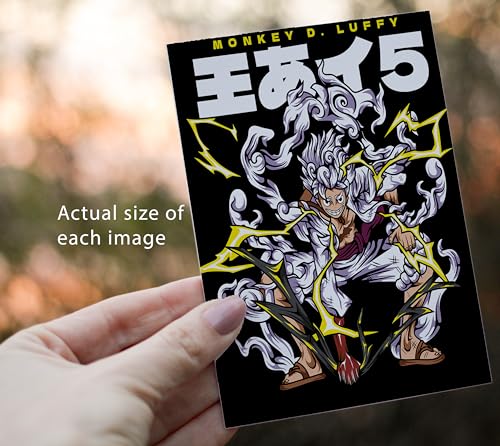 Image of Fobterm one piece posters postcard size merch anime with peel and stick tissue tape - Luffy wanted poster - One piece anime new