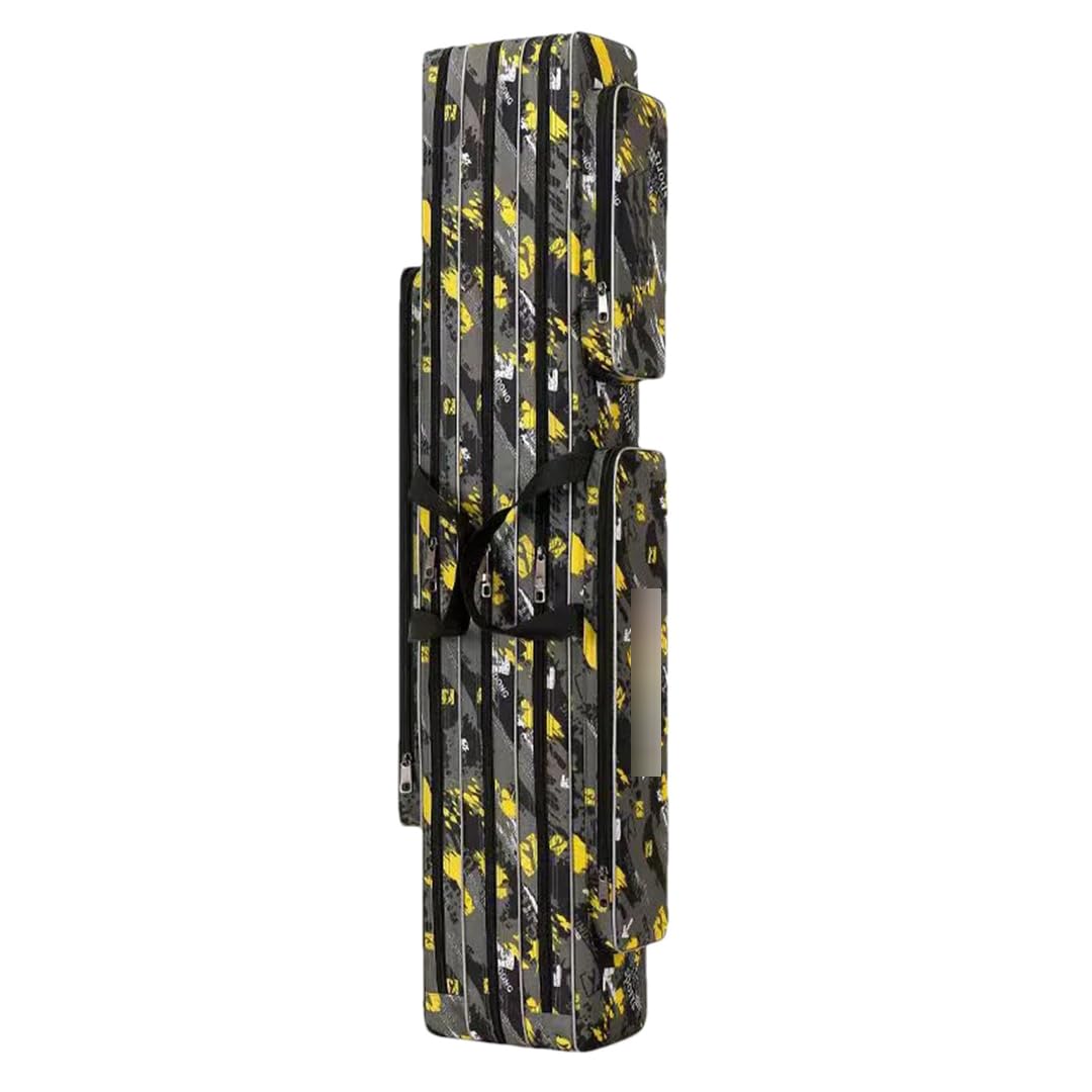 Suwequest Borsa di immagazzinaggio dell'attrezzatura da pesca 120 125 130CM ispessito impermeabile multifunzionale borsa da pesca 2/3 strati borsa per canna da pesca, 3 strati 120 cm2