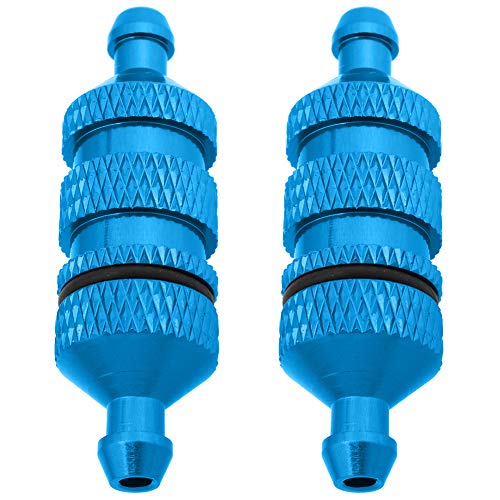 Aluminum Nitro Fuel Filter For 1/10 Traxxas Redcat Exceed Rc Nitro Power Car Monster Trucks Off Road Buggy (2-Pack) (Blue) #TOP4