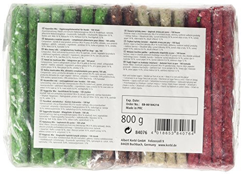 Kerbl Pet Kaurollen mix 9-10mm/12,5cm 100er Pack