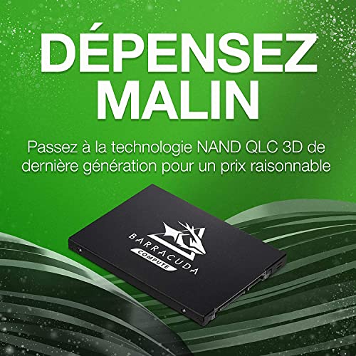 Image of Seagate Barracuda Q1 SSD 480GB Internal Solid State Drive 2.5 Inches(6.35cm) SATA 6Gb /s for PC Laptop Upgrade 3D QLC NAND (ZA480CV1A001)