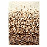 【Entretien facile】 Ce tapis est fait pour être entretenu facilement ; passe simplement l'aspirateur pour garder sa douceur. Conçu pour l’intérieur, il fait en sorte que ta maison reste chic. Son cuir et soutien polyester le rendent résistant, offrant une douceur luxueuse tout en étant robuste face au quotidien, parfait pour un entretien minimal.
