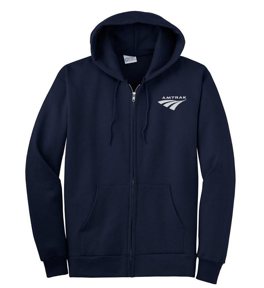 Daylight Sales Amtrak Travelmark Zippered Hoodie Sweatshirt [252]