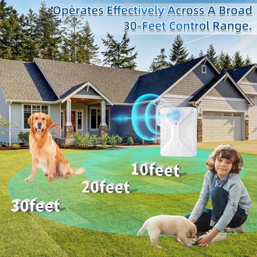 Image of Nupec Ultrasonic Anti Barking Device, 3 Adjustable Modes Bark Control Box, 50FT Long Range Dog Barking Deterrent, Outdoor Dog Bark Stopper & Training Tool for Effective Barking Control