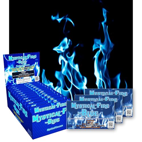 Mystical Fire Blue Color Changing Packets- Pack of 12 Blue Flames- Long Lasting Enchanted Magical...