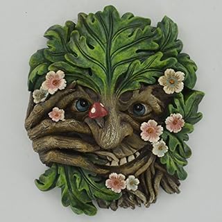 Fiesta Studios Cheeky Nose Treant Face Wall Plaque Garden Greenman Decorative Gift Decor. 16cm