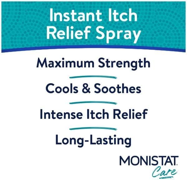 Image of Monistat Instant Itch Relief Spray for Women, Maximum Strength Feminine Itch Care, 2 oz (Pack of 6)