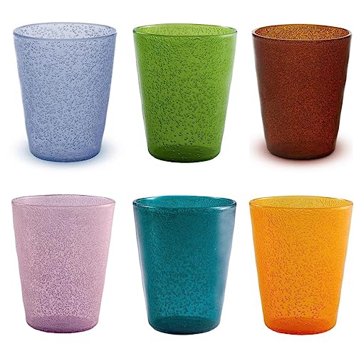 Memento synth Set 6 bicchieri acqua in PLASTICA resistente agli urti 330 cc - Armonia
