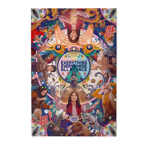 映画ポスター エブリシング・エブリウェア・オール・アット・ワンス エブエブ ジグソーパズル 木製パズル 部屋の飾り パズルのおもちゃ パズル 娯楽 大人 ストレス解消 初心者 子供 大人のおもちゃ ゲーム 壁掛け ギフト 1000ピース