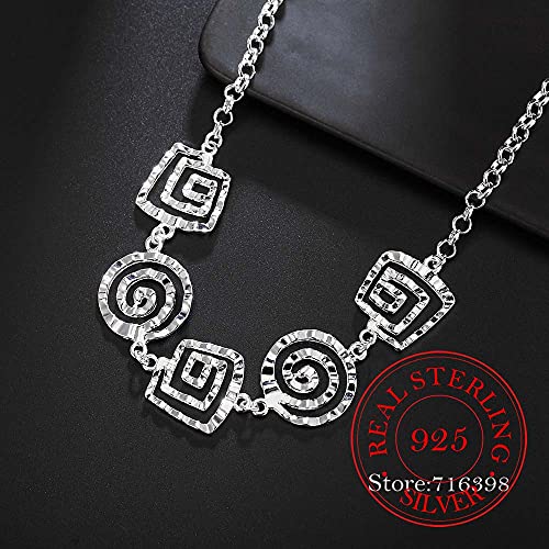 Collier pendentif chaîne à vis argent 925 cadeau idéal pour elle - 4