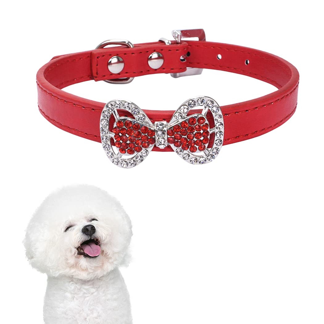 Licogel Pet Collar Bow Tie Adjustable Sparkling Dog Collar Kitten Collar for Puppy Dog Neck Cat Female Girl Home Breathable Decoration Small Medium (B09954R6TL) Amazon Price History, Amazon Price Tracker