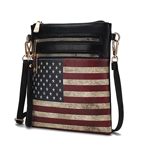 Image of MKFCollection Women's Chocolate Crossbody Handbag