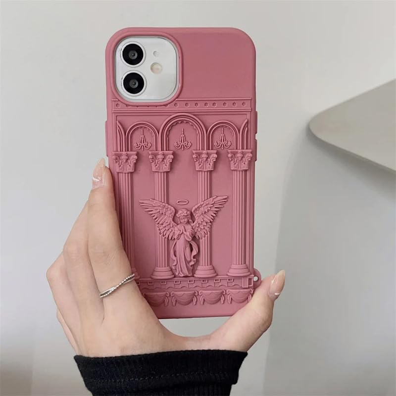 LuxuryKase LK122 Fashion Art Praying Angel Statue Protective Case for iPhone 12 (Silicone | Gray) (B0CY4N4Y2M) Amazon Price History, Amazon Price Tracker
